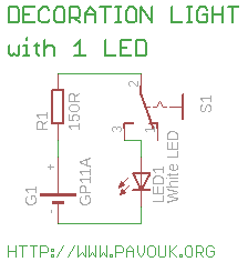 Light with 1 LED