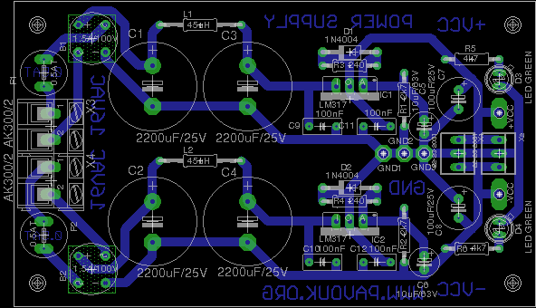 Power supply component view