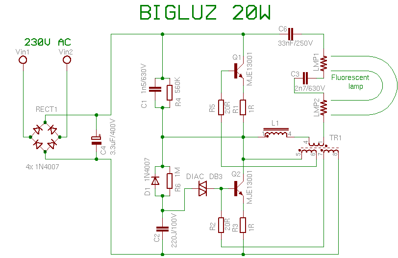 Fluorescent Lamp Wiring Diagram from www.pavouk.org