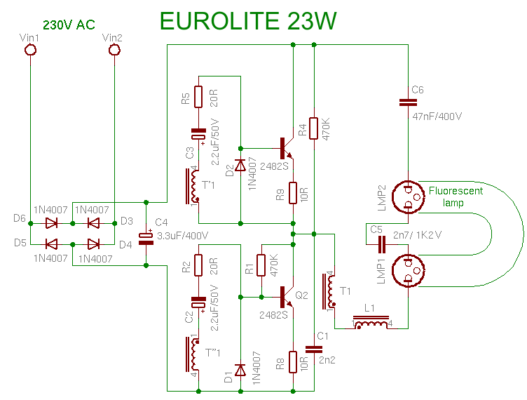 Schema EUROLITE 23W