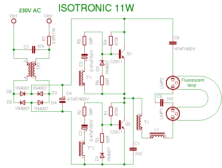 Schema Isotronic 11W