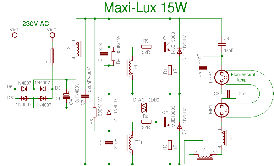 Schema Maxilux 15W