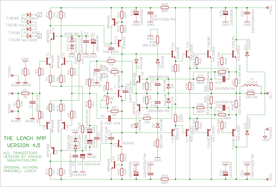 19435200 Using Amplifier Circuit Diagram - Schematics Diagram With Njl Transistors - 19435200 Using Amplifier Circuit Diagram