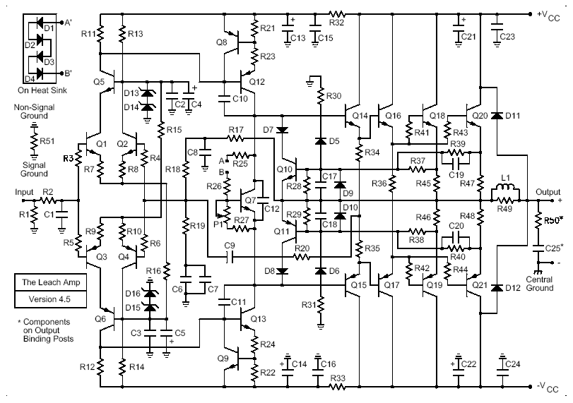 200w Amp Circuit - Schematics Diagram - 200w Amp Circuit