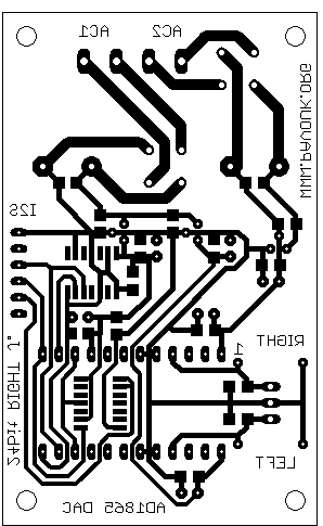 PCB of DAC with AD1865 - 24bit version