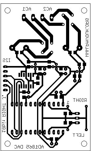 PCB of DAC with AD1865 - 18bit version