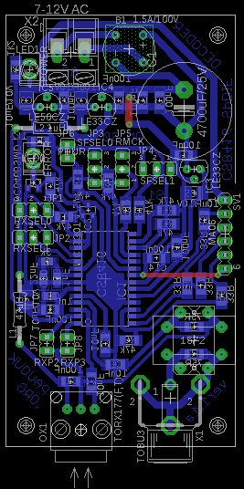 Osazovací plán CS8416 SPDIF dekodéru verze 1.1