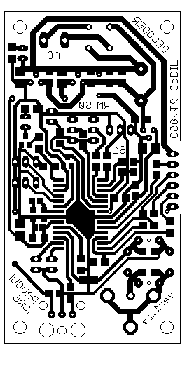 Printed circuit board of CS8416 SPDIF decoder version 1.1