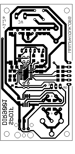 Plošný spoj DIR9001 SPDIF dekodéru verze 1.2