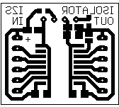 PCB of I2S isolator