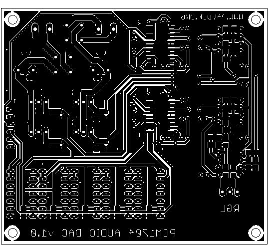 Bottom side of board version 1.0