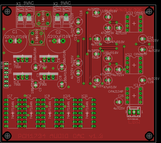 Component view - top side