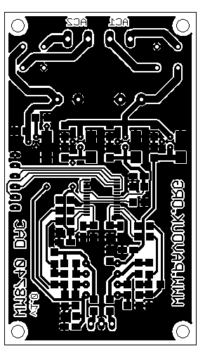 Bottom side of board version 1.0