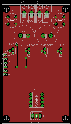 Component view - top side